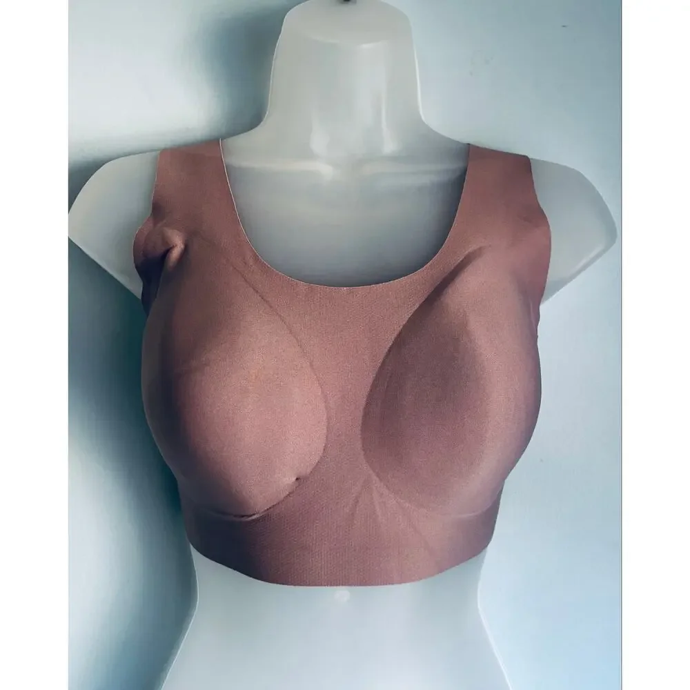 Victoria's Secret Gray Wireless Lounge Bralette L-XXL Seamless Comfort - Picture 6 of 7